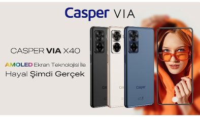 Amoled Ekranı ve Yapay Zeka Destekli Kameraları İle Premium Özelliklere Sahip Casper Via X40 Satışta